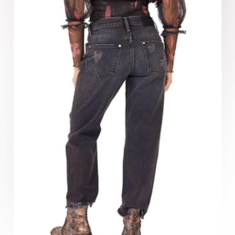 Free  People Tapered Baggy Denim Jeans - Picture 4 of 6
